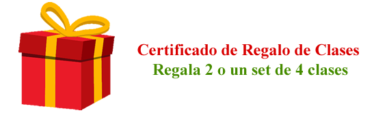 Certificado de regalo de clases