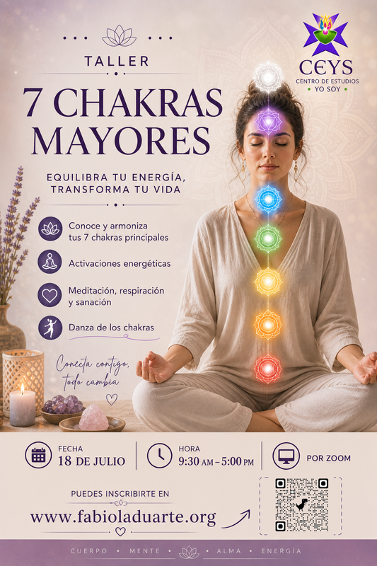Taller Armoniza los Chakras Mayores